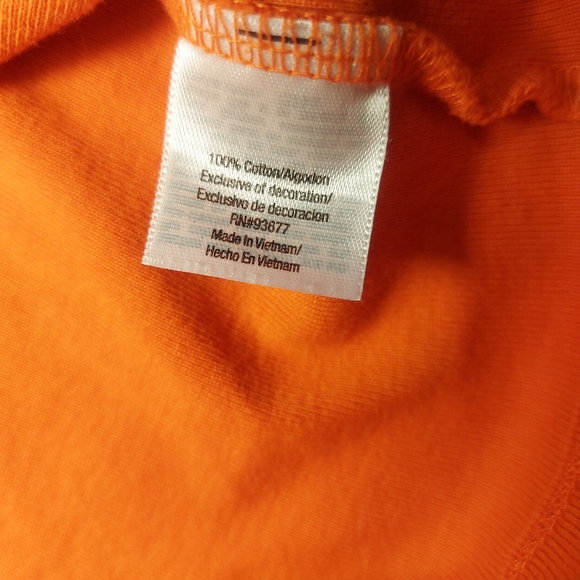 St. John's Bay Orange Knit Sleeveless Top Beaded Neckline, Large - Picture 7 of 9